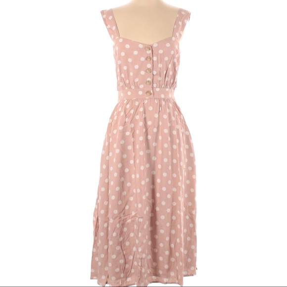 NWT Reformation Lanai Dress in Mink Pink - Picture 3 of 6